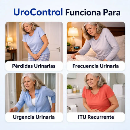 UroControl: Mejora de forma natural las pérdidas de orina, la urgencia miccional y las visitas nocturnas al baño.